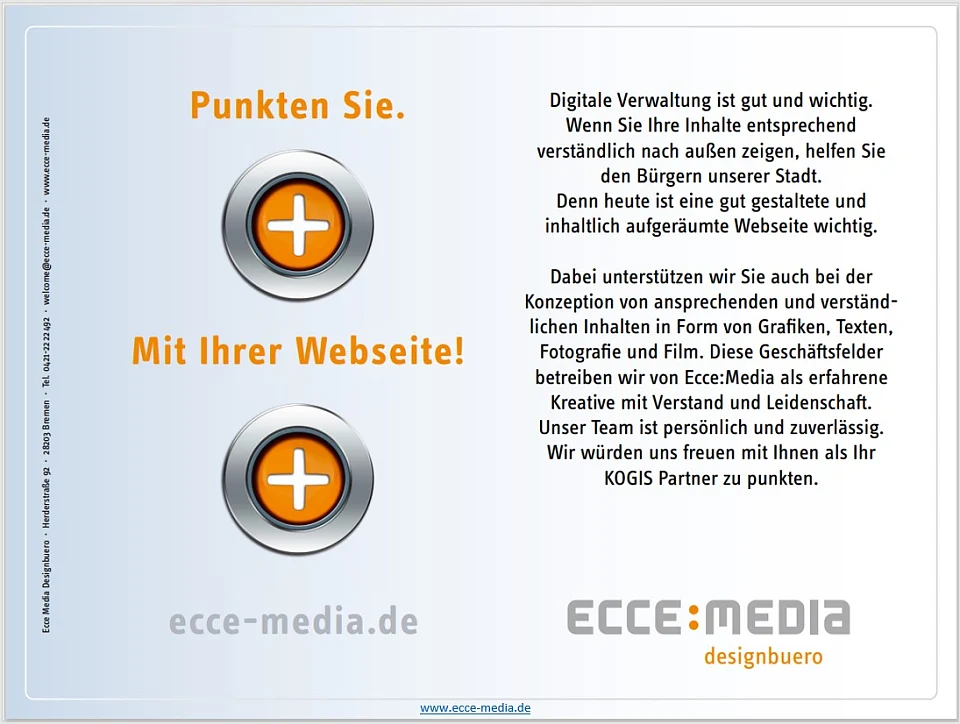 Kurzprofil Ecce:Media Designbüro